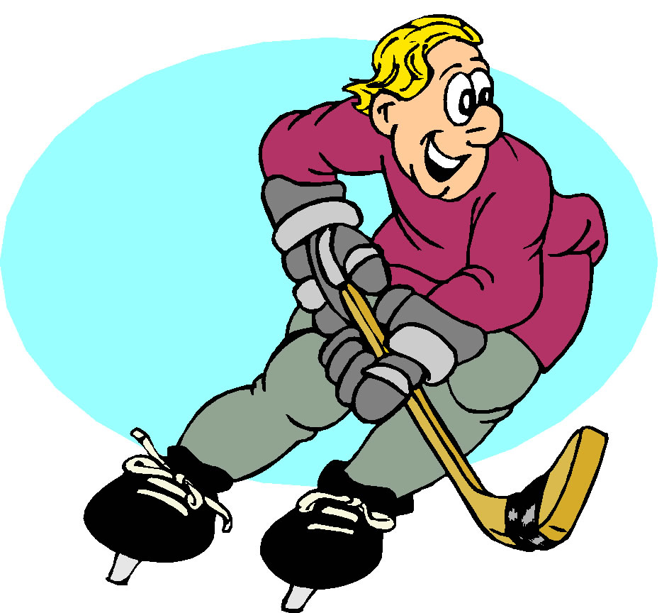 cartoon hockey player